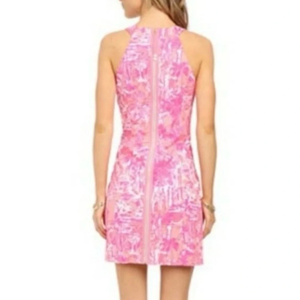 Lilly Pulitzer Simone Shift Mini Dress Cheeky Melon Rule Breakers Size 10 - Picture 9 of 10